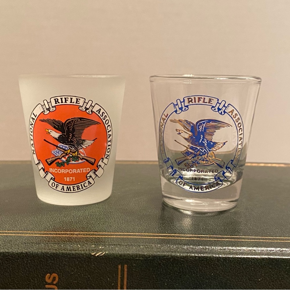 NRA Frosted and Clear 2-oz Shot Glass Set
